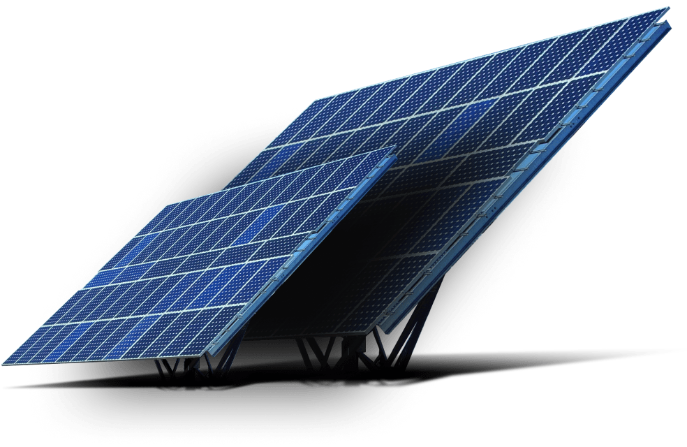 Veľký a malý fotovoltaický panel